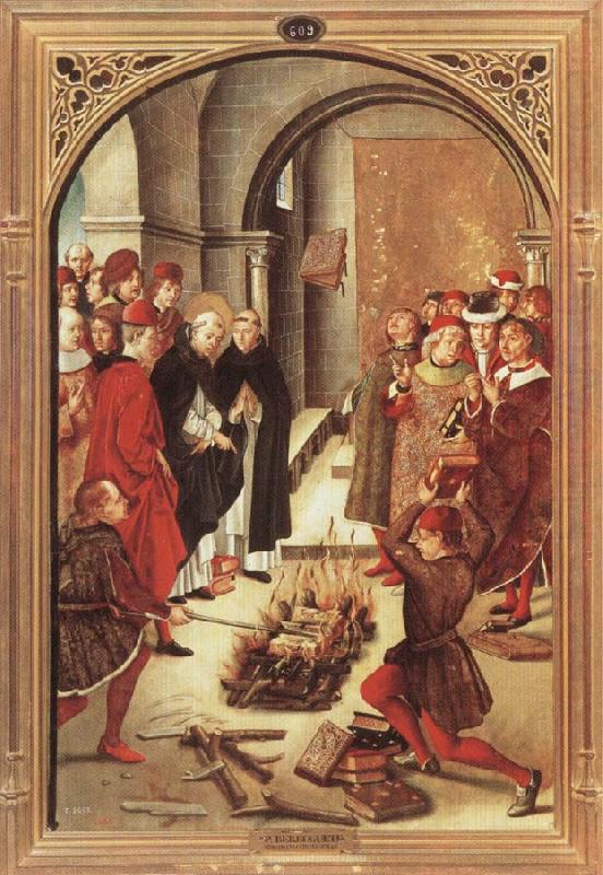 Scenes from the Life of Saint Dominic:The Burning of the Books, BERRUGUETE, Pedro